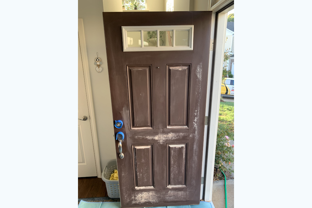 Belmont Door Painting Before