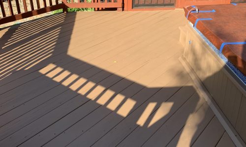 Light Color Deck Staining