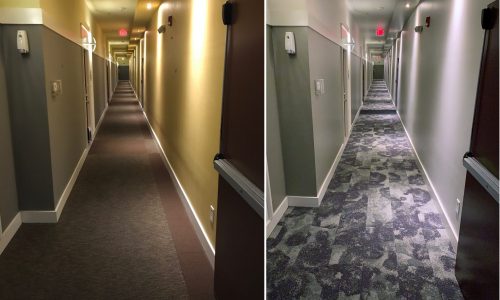 Hallway - Village of Southend - Before and After