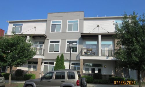 Alternating White and Gray Color Exterior Paint