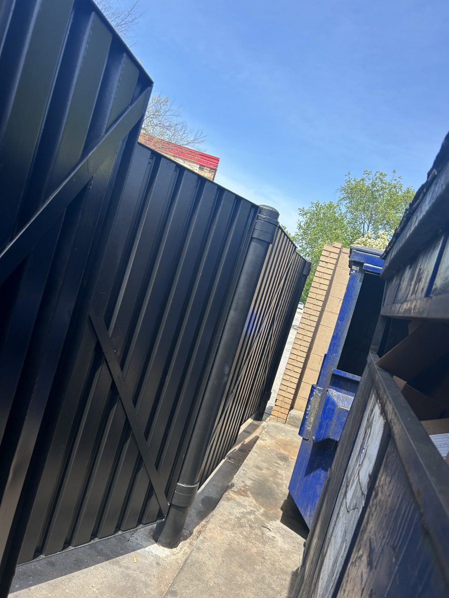 Close Up of Dumpster Gate Repainted Preview Image 2