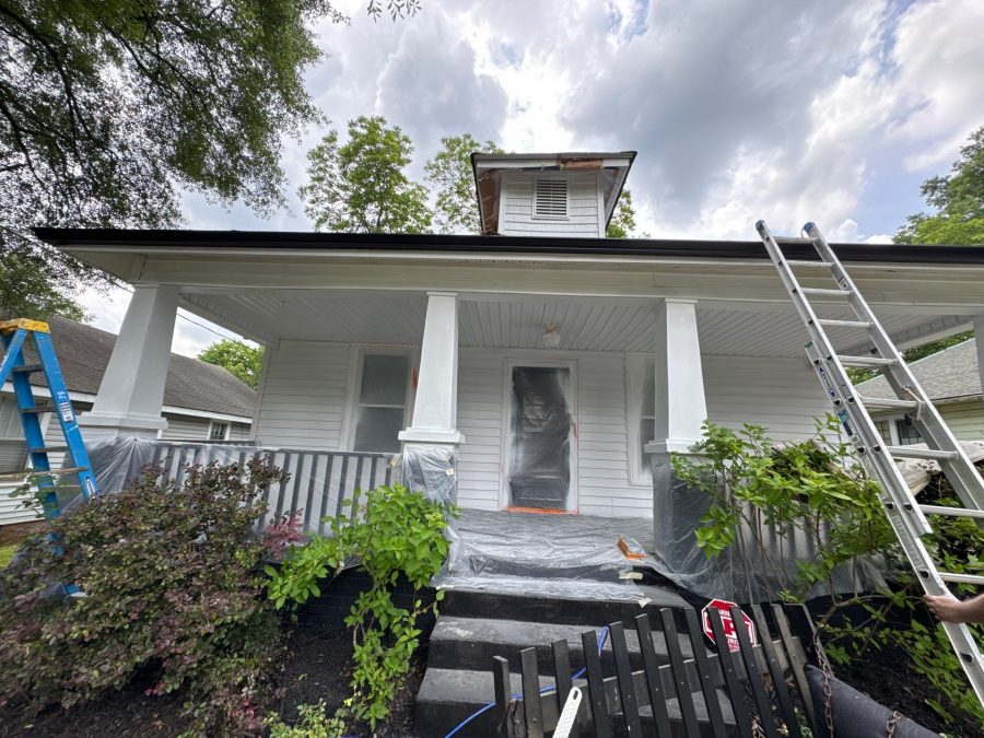 house siding painted white for repaint Preview Image 14