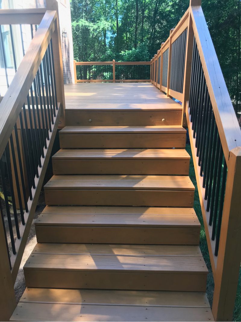natural cedar stairway wood Preview Image 2