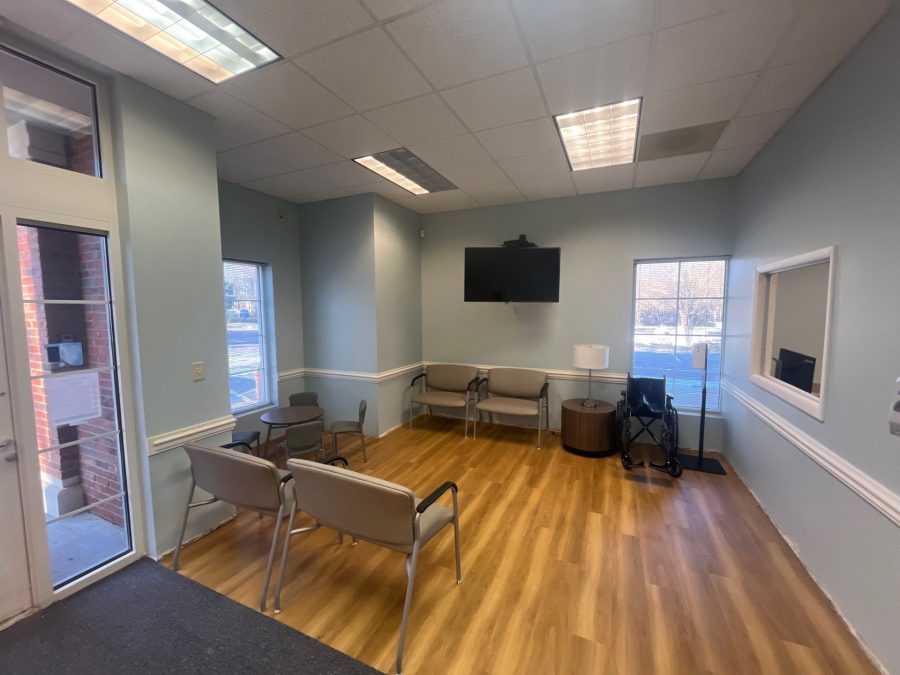 blue painted doctors office interior Preview Image 2