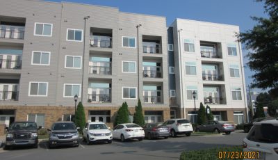 New Exterior Apartment Painting with gray and white