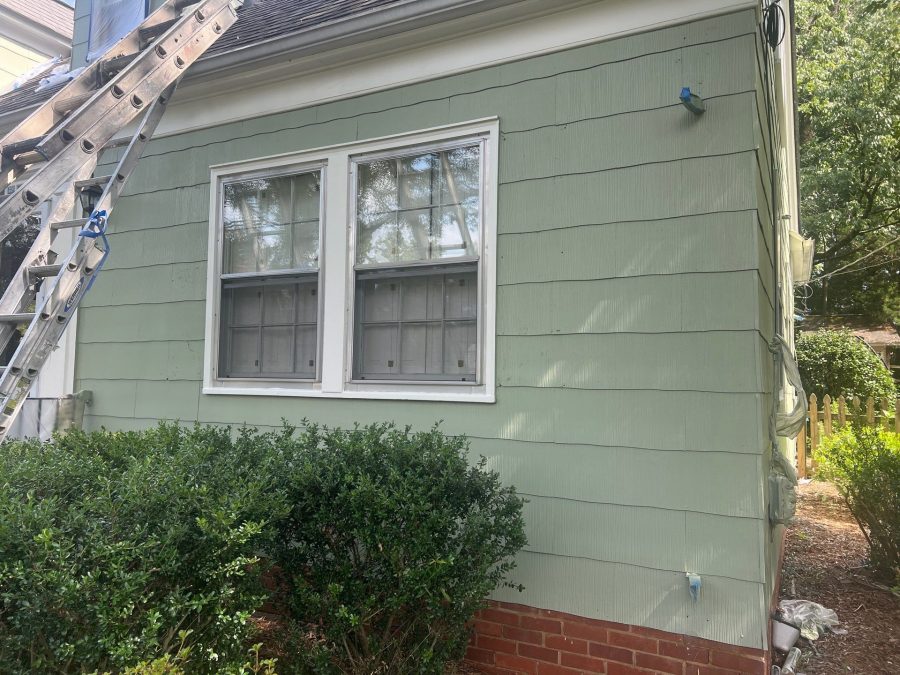 home exterior during siding repaint Preview Image 11