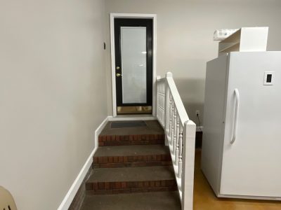 home garage interior after repaint