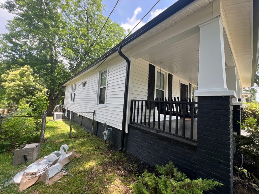 white painted siding on home exterior Preview Image 1
