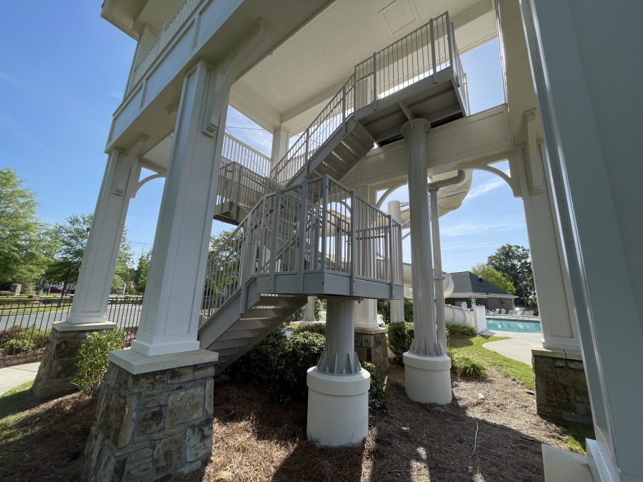 Back View of Waterslide Preview Image 2