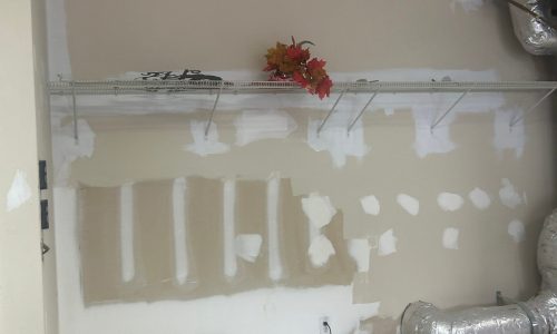 Drywall Repair Progress