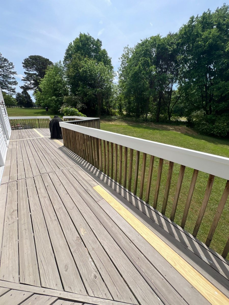 wooden deck with replacement boards Preview Image 1