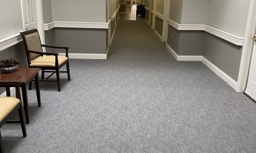 Renovated Area with Gray Paint