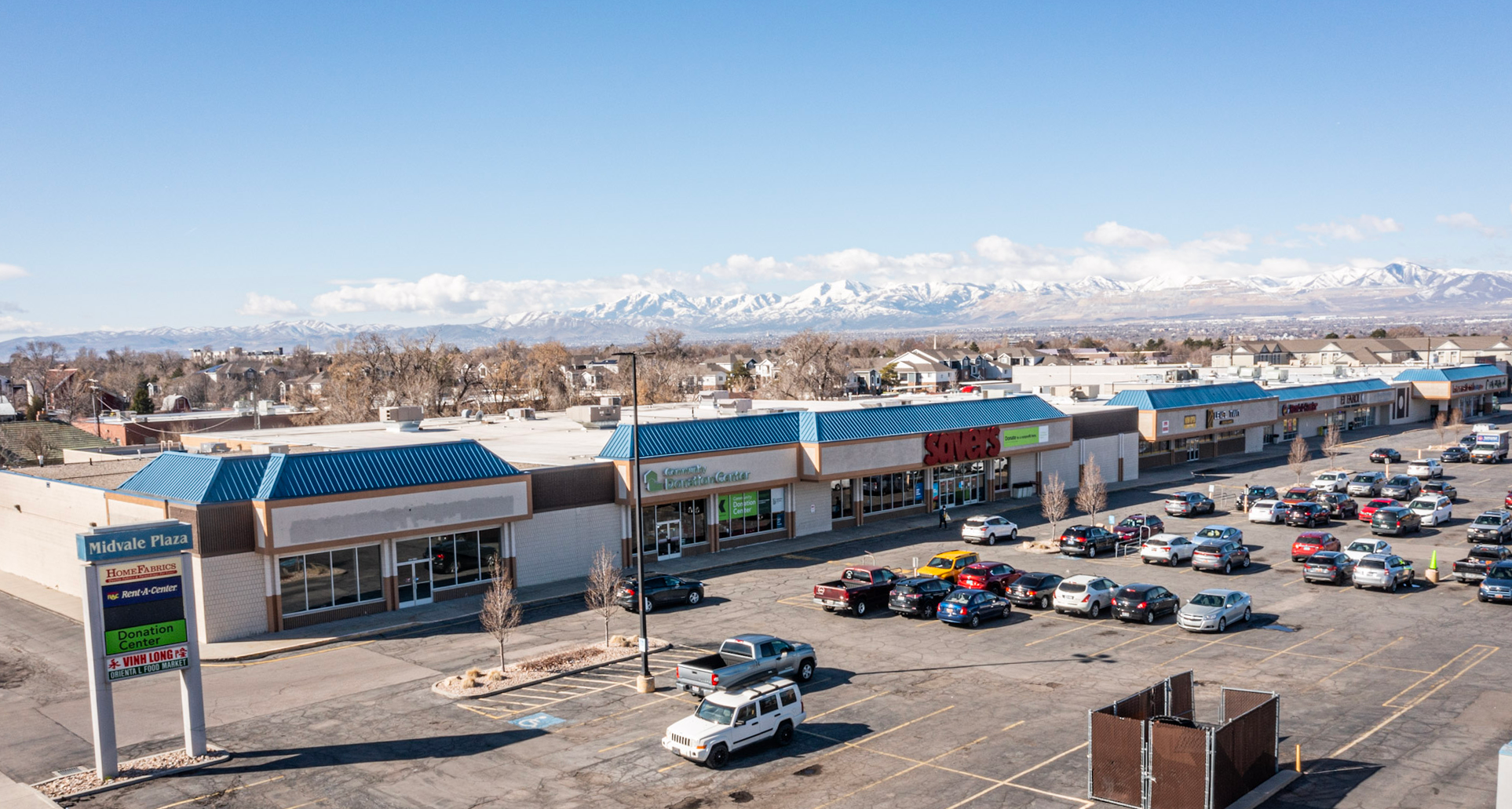 Midvale Shopping Plaza in Utah Before