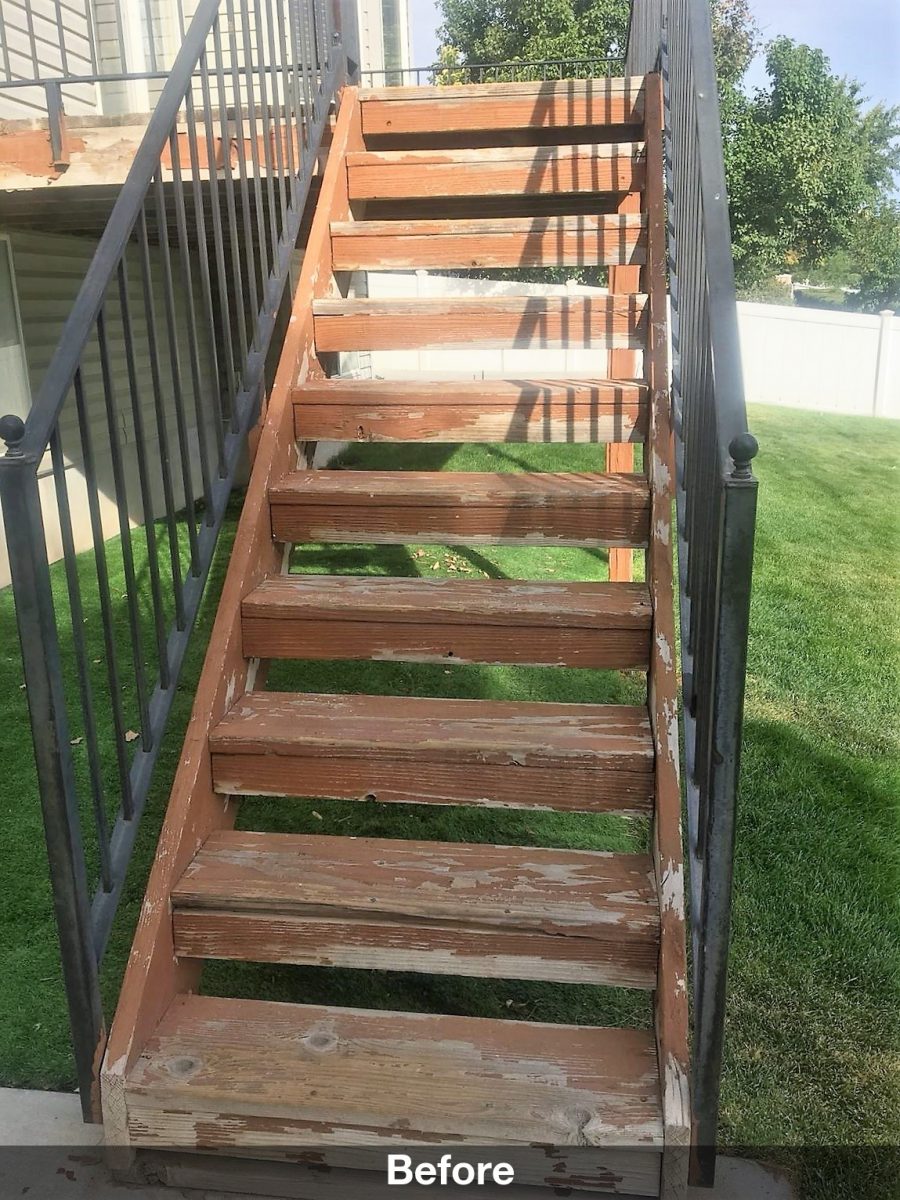 Stairs before deck staining Preview Image 2