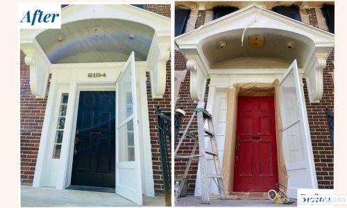 Before & After Door Painting Project