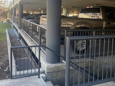 Commercial parking garage painting in Slat Lake City.