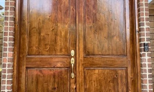 Front Door Staining