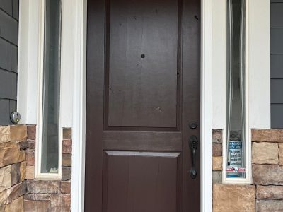 repainted front door