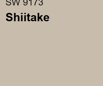 Sherwin Williams Paint Swatch - Shiitake