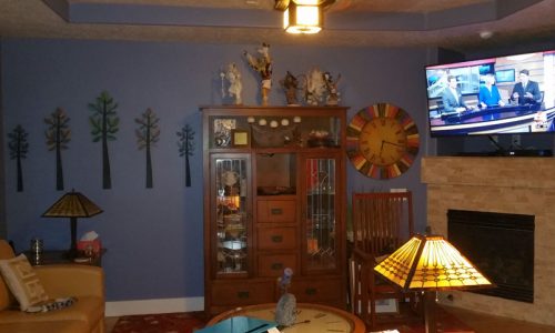 Interior Blue Painting