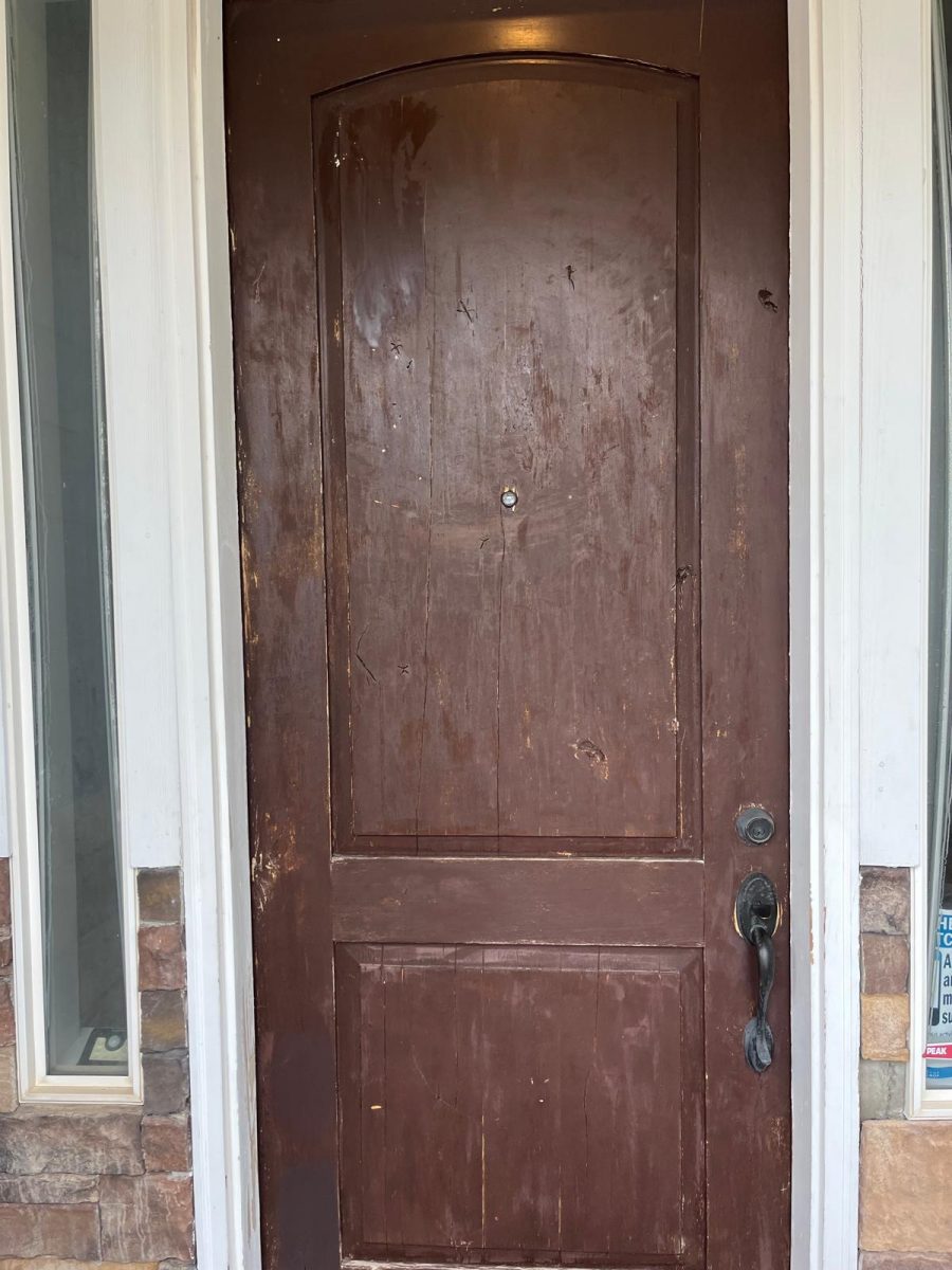 front door with chipped paint Preview Image 1