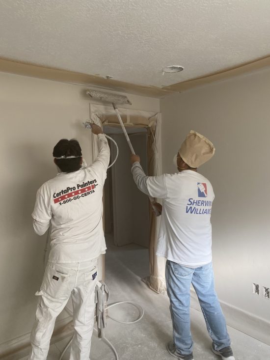 Spraying and Backrolling