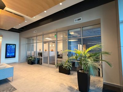 painted office interior