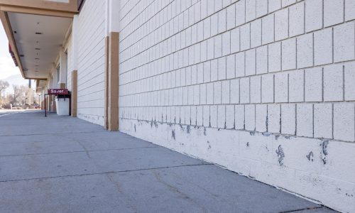 Low View of Cinderblocks
