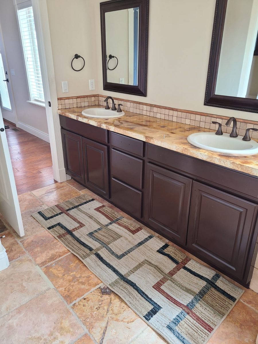 bathroom vanity with newly painted cabinets Preview Image 4