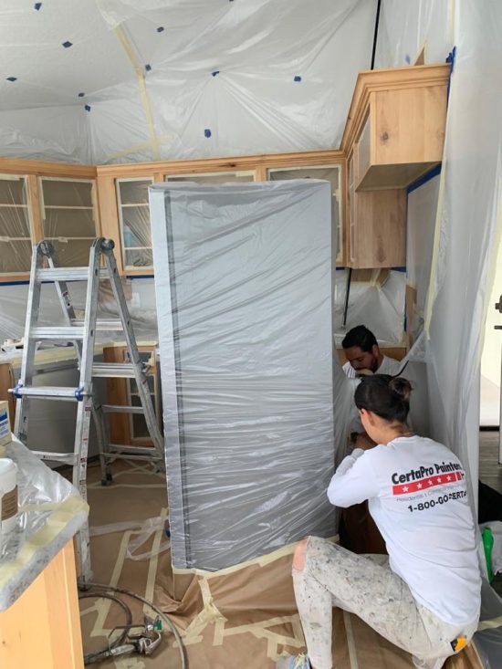 In progress kitchen restoration