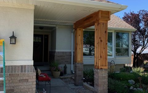 Updated Entryway Columns