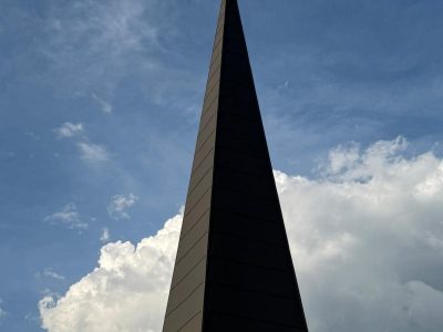 repainted church steeple