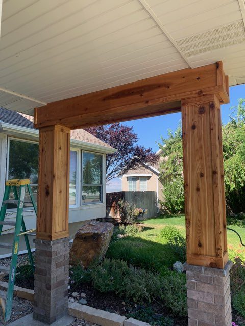 Staining Wood Porch Accent Preview Image 2