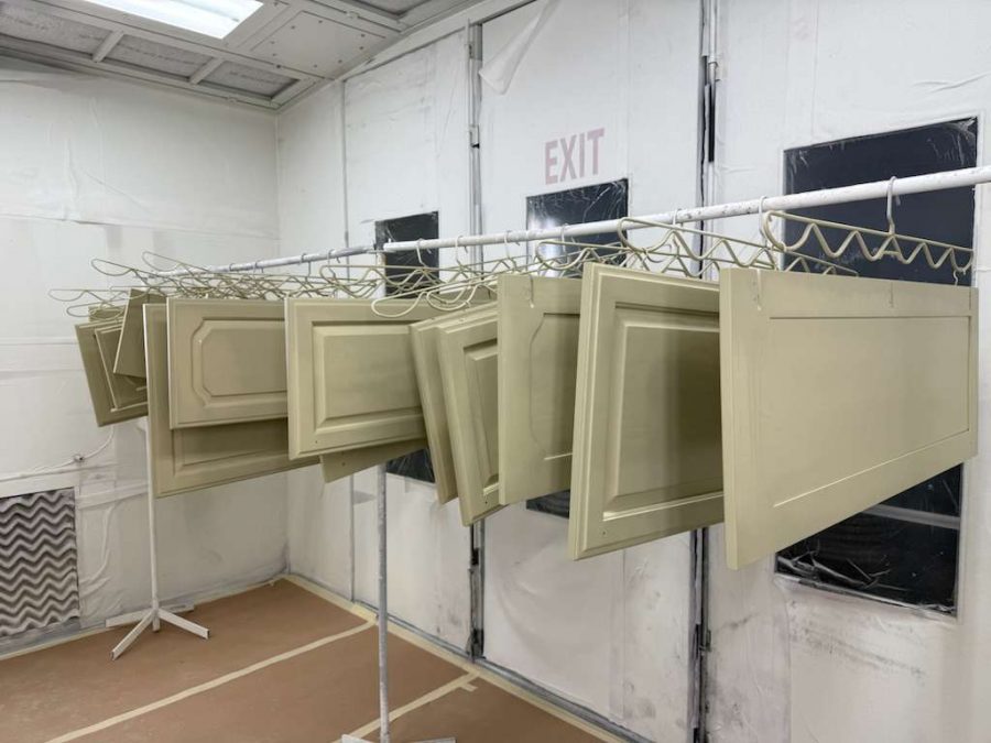 painted cabinet doors drying Preview Image 7