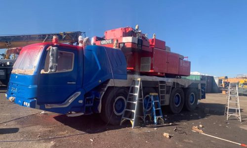 All Terrain Heavy Equipment Vehicle Prepping for paint