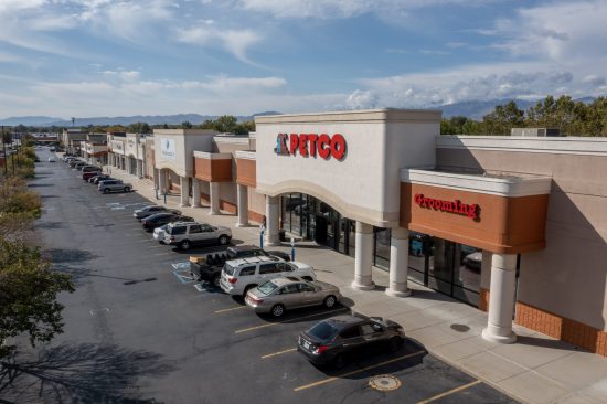 exterior retail space after painting