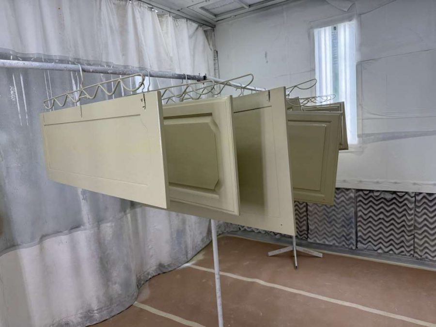 painted cabinet doors drying Preview Image 6