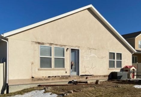 Before stucco painting