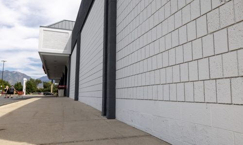 Low View of Cinderblocks