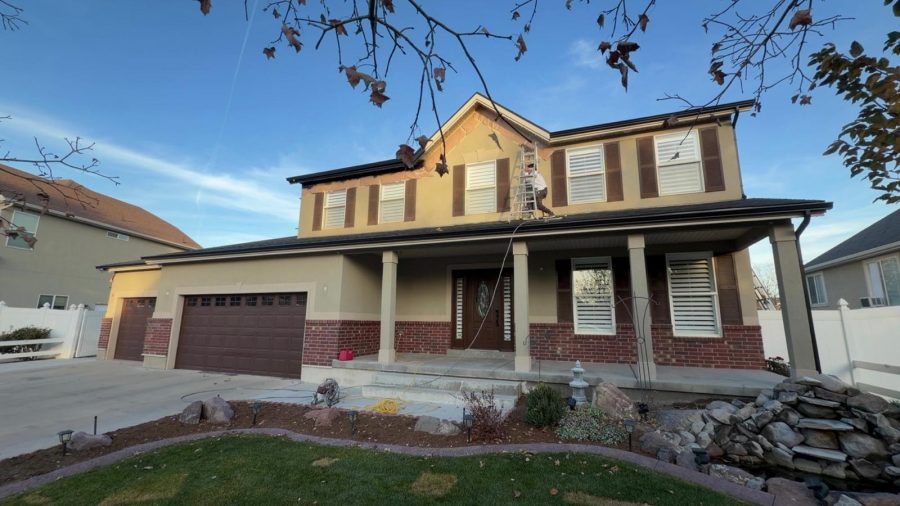 tan house exterior with brown accents Preview Image 1