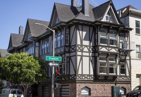 Tudor-style house painted by CertaPro Painters of San Francisco