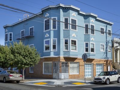 True blue exterior painting in San Francisco