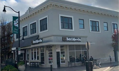 Exterior Painting Peet's Coffee in Burlingame