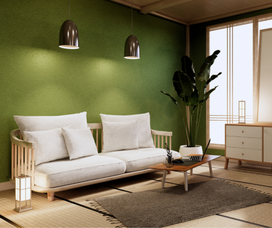 green living room colors