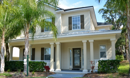 traditional home exterior painting project