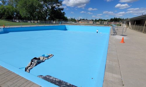 In Progress Pool Painting