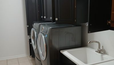 repainted home laundry room