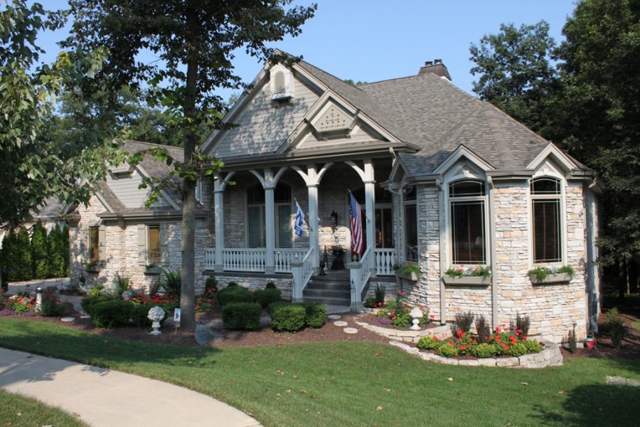 White Porch Interior