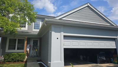 painted exterior of home