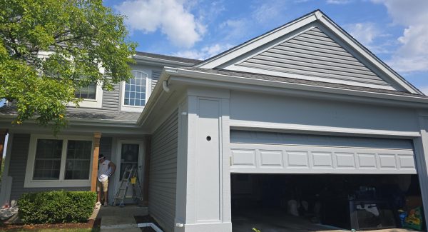 painted exterior of home